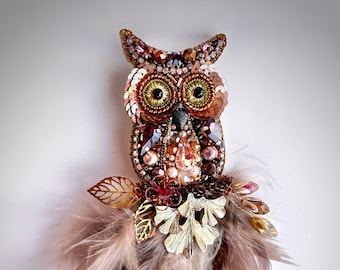 Handmade brooch "Owl”