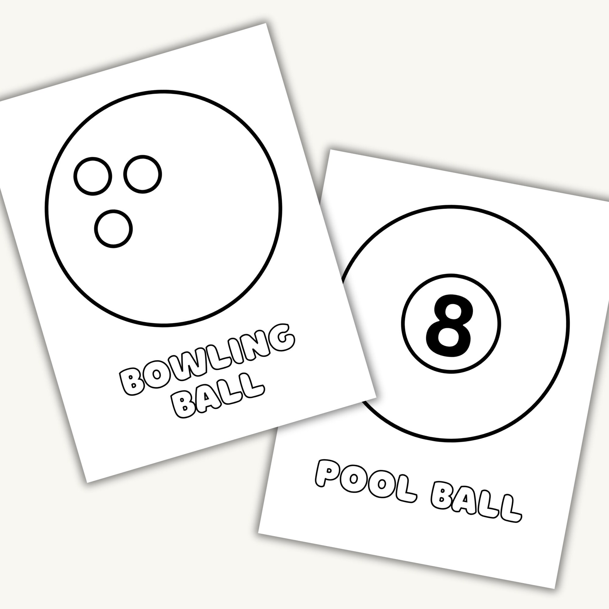 10 Sports Ball Printable Coloring Pages for Kids, Toddlers ...