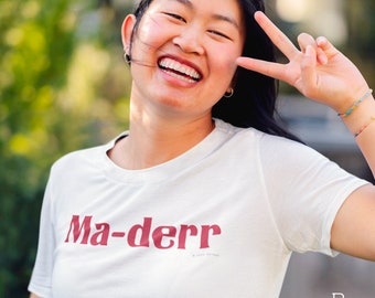 T-Shirt, Ma-derr Laos Phrase Graphic Text Tees, Unisex T-Shirt, Gifts Under 20 USD