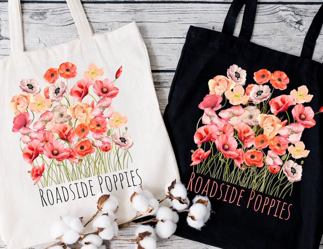 Blooming flowers tote bag – POPPY