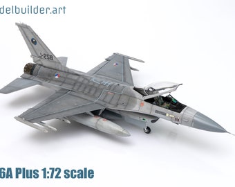 F-16 fighter jet scale model