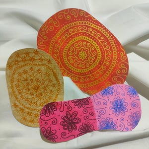 Lot de cartes mandala brillant