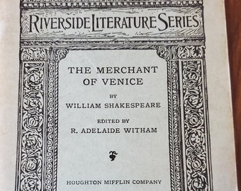 Vintage - Riverside Literature Series - The Merchant of Venice - 1929
