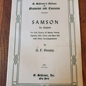Vintage - Samson An Oratorio