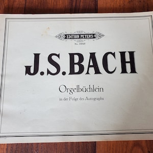 vintage - Edition Peters No 3946 J. S. Bach - Orgelbuchlein in der Folge des Autographs