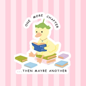 One More Letter Duck Sticker: Buchliebhaber Geschenk