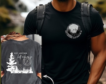 Just Another Half Mile Comfort Colors Shirt, Outdoorsy Gift, Hiking Tee, Nature Tshirt, Forest Shirt, Wilderness, Hiking Gift, Gift For Him