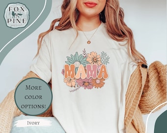 Cute Gardener Mama Shirt Gift For Mothers Day, Flower Mama Shirt, Floral Mama Shirt, Flower Lover Mama Shirt, Mothers Day Gift From Daughter
