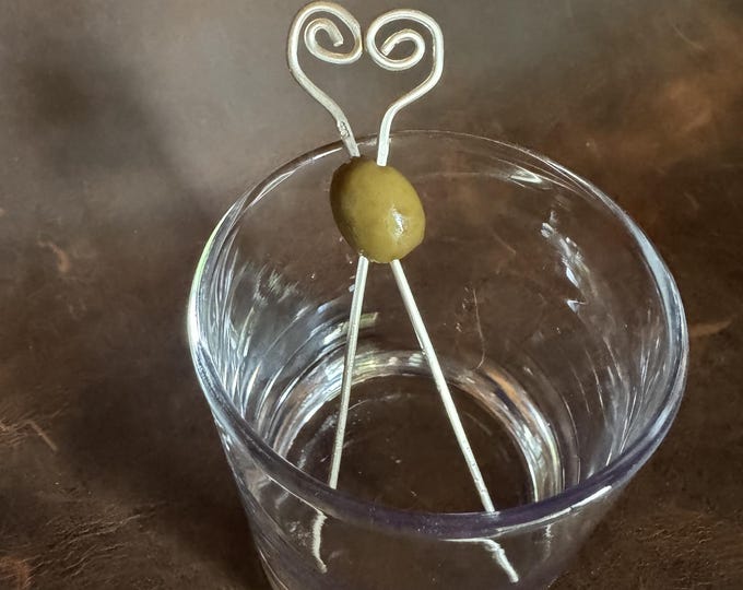 Sterling Silver Spiral cocktail pick set | New Design | Exclusively on Etsy