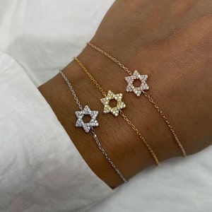 Magen David Bracelet. Star of David bracelet. Israel Jewelry. Jewish Jewlery. Support Israel. Made in israel image 3