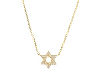 Collier étoile de David. Symbole juif. Fabriqué en Israël. Soutenez Israël. Collier Magen David. Cadeaux juifs. Bijoux juifs