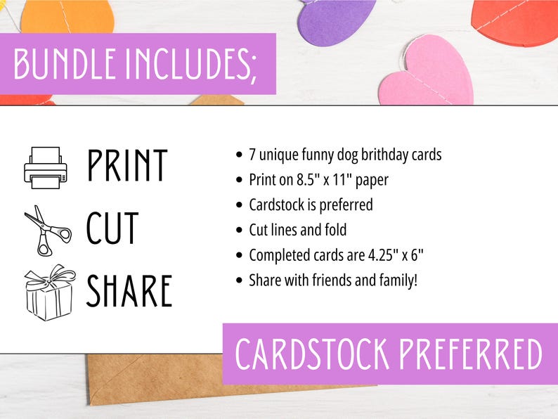 Funny Dog Birthday Card Bundle L 7 Unique Birthday Cards - Etsy