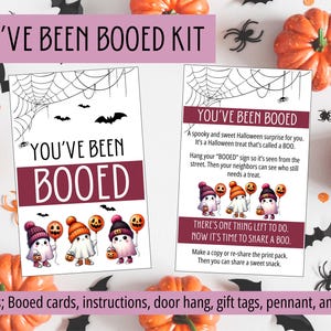 You&#39;ve Been Booed Printable Halloween Kit We&#39;ve been Booed Trick Or Treat Kit Halloween Tags Instant Download