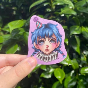 cute clown sticker