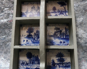 Antique Delfts Blue Milk carrier