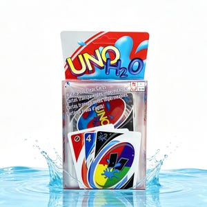 Jogo de cartas UNO à prova d'água, lembrancinha perfeita para festa na piscina no verão, pôquer clássico, cartas de entretenimento para vários jogadores, acessórios para festa.