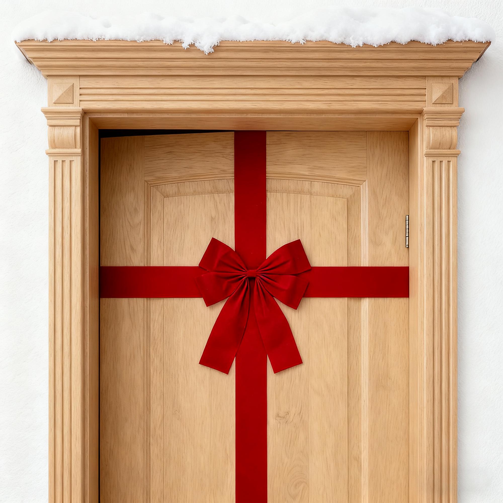 DIY Christmas Decorative Bow, Cabinet, Window, Door Decoration Gift ...