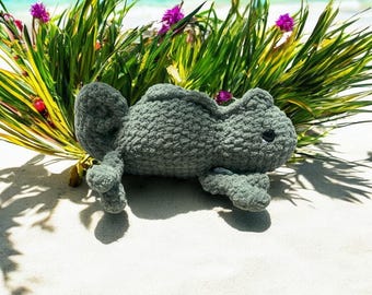 Large Chameleon Crochet Animal Friend