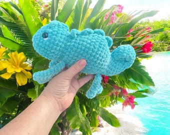 Medium Chameleon Crochet Animal Friend