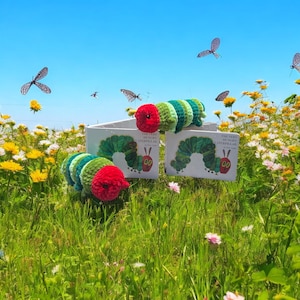 Hungry Caterpillar Crochet Pet and Board Book Set