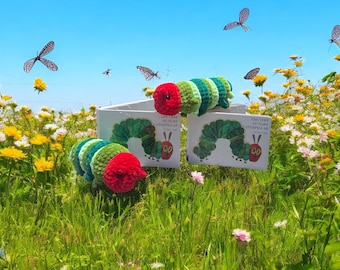Hungry Caterpillar Crochet Pet and Board Book Set