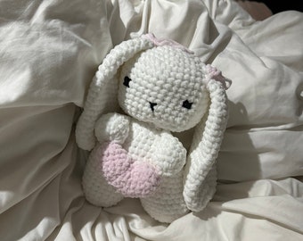 Crochet Amigurumi Valentine's Bunny