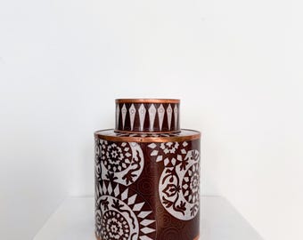 Fabienne Jouvin Brown Marquetry Enamel Cloisonné