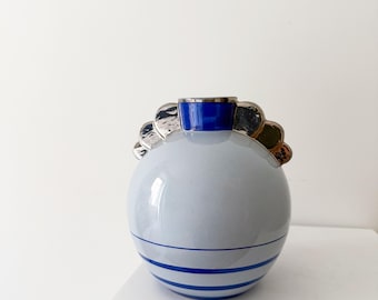 1940s Belgian Art Deco Vase by Raymond Chevalier for Boch Frères