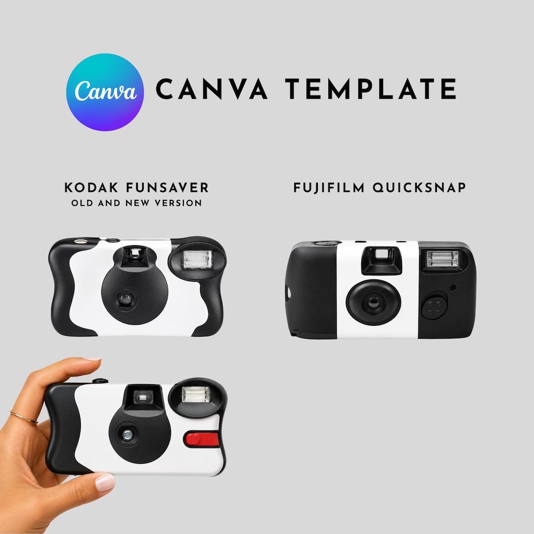 Camera Wrap Canva Template | 3x models included