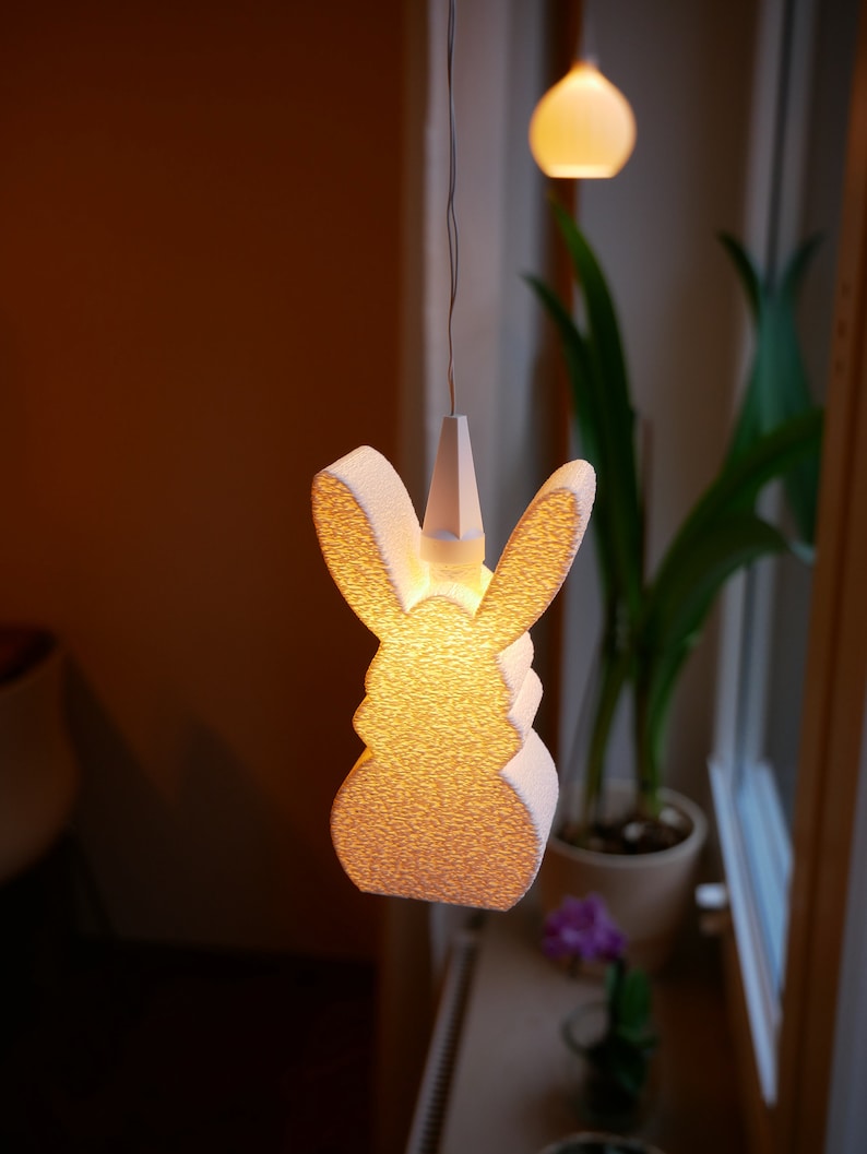 Lampenschirm Osterhase passend für kleinen bekannten Weihnachtsstern Bild 3