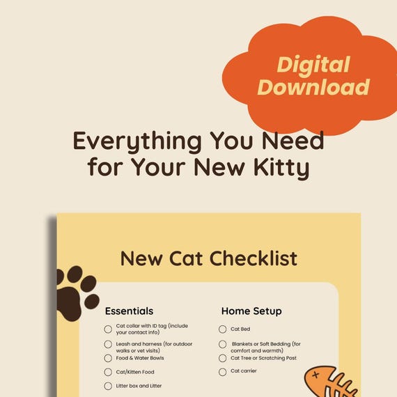 Cat Owner Kitten Essentials Kitten Starter Kit List Kitten Starter