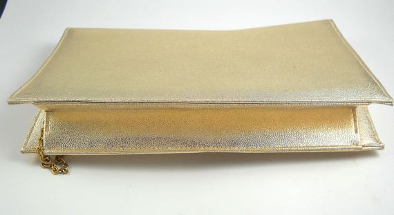 Ande Gold Lame Evening Clutch Vintage with Option… - image 5