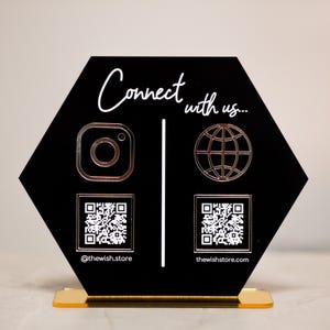 Business QR Payment Sign, Custom QR Code Sign, Social Media Sign, Custom Logo Sign, Scan to Pay Sign, Wifi QR Sign, Custom Acrylic Sign