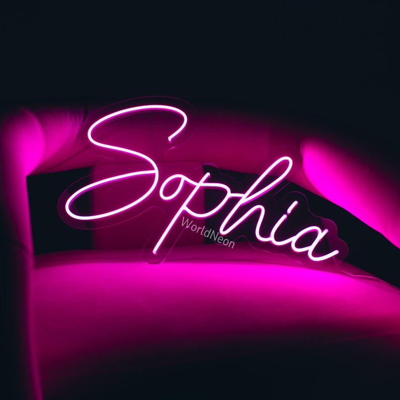 Custom Neon Sing, Led Neon Sign, Name Neon Signs, LED Neon Light Sign image 1