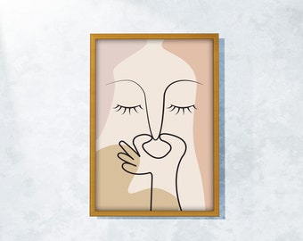 Funny Toilet Poster: Minimalist Bathroom Wall Art (Digital Download)