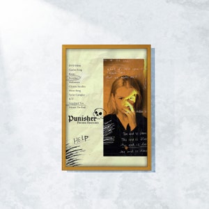 Phoebe Bridgers Poster, Lyrics Wall Art, Music Graphic Art, Vintage Wall Art, Fan Gift, Aesthetic Music Wall Art