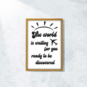 Travel Nursery Art: &#39;The World Is Yours&#39; Printable (Digital Download)