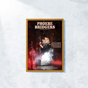 Phoebe Bridgers Lyrics Poster: Vintage Music Wall Art (Digital Download)