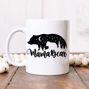 Mama Bear Mug, Coffee Mug Gift for Mom, Mama Coffee Cup, Stocking Stuffer, Mother&#39;s Day Gift, Mom Gift Idea, Gift for Wife