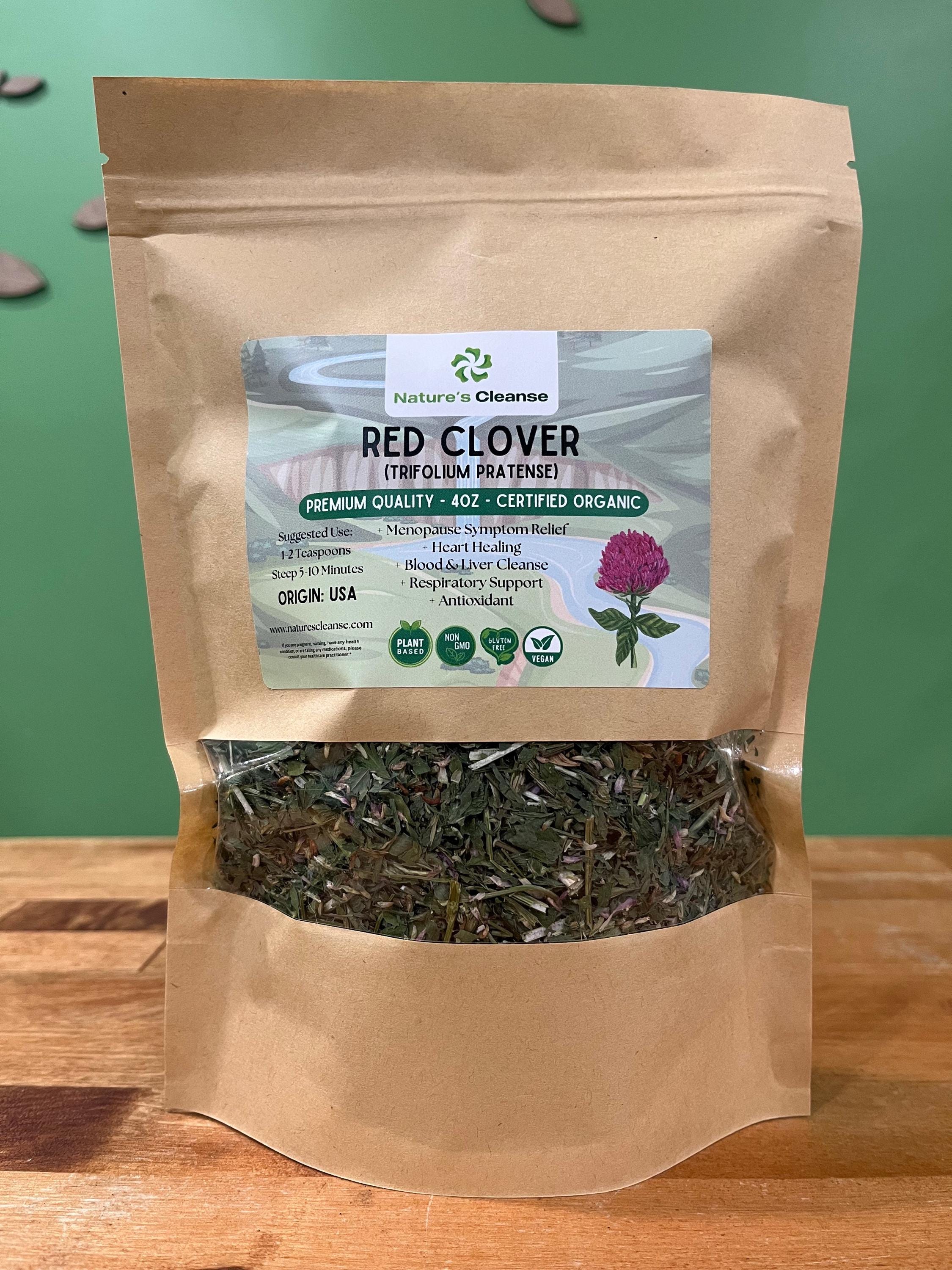 Clover Tea Organic Red Clover Herbal Tea (4oz) – USA Grown Natural Herb - Etsy