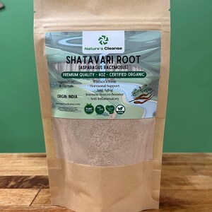 Shatavari Root Powder: Ayurvedic Female Tonic, Adaptogen Supplement afbeelding 3