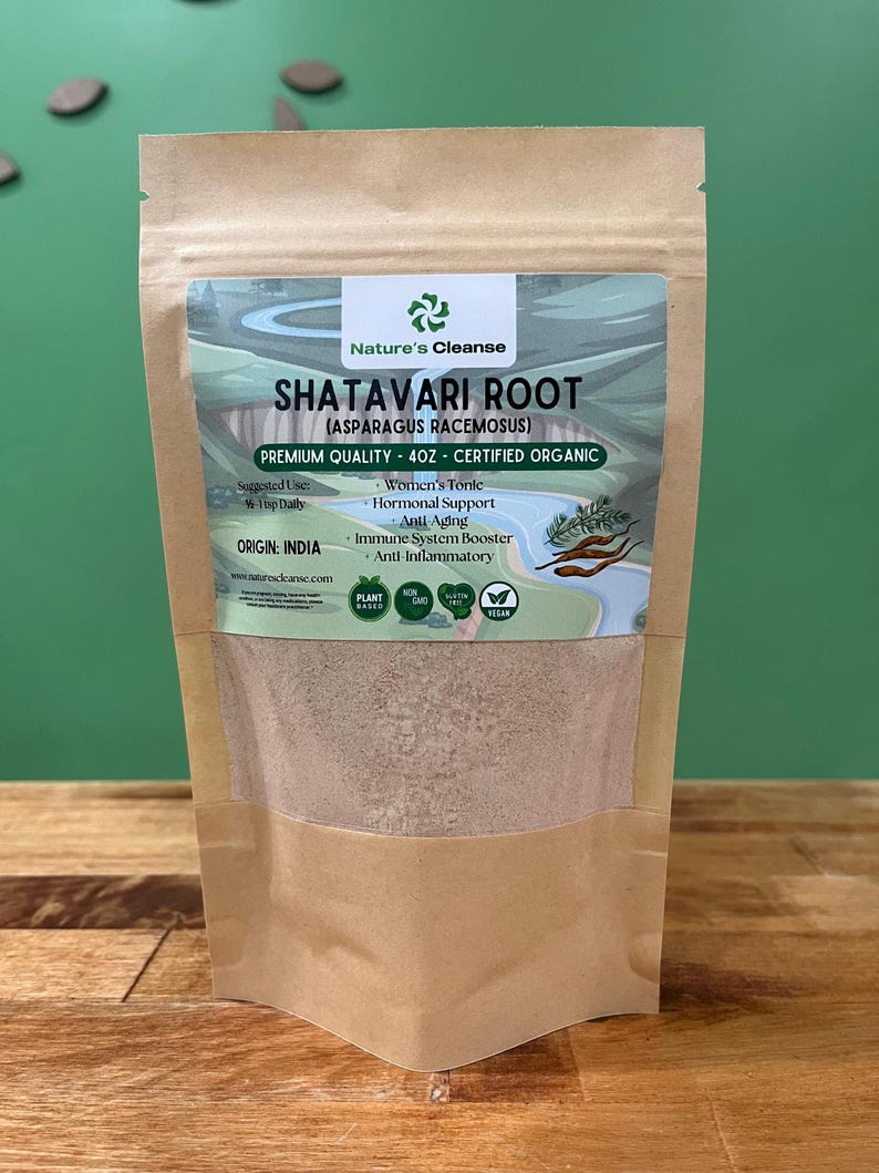 Shatavari Root Powder: Ayurvedic Female Tonic, Adaptogen Supplement afbeelding 3