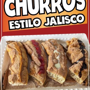 Churros Sticker Window Sticker Mexican Food Truck Concession Vinyl Restaurant Wall Poster Sticker Guadalajara Churros…