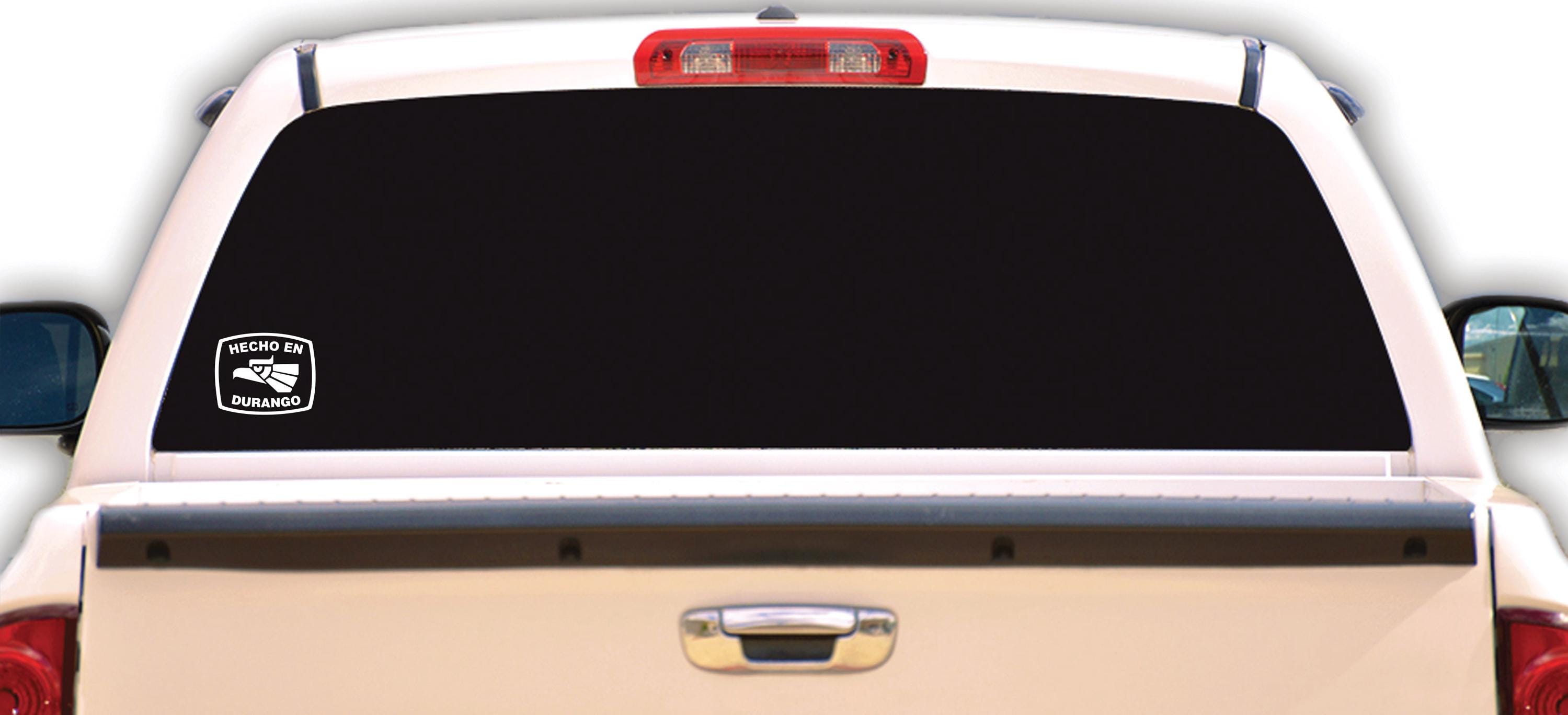 Durango Letters Hecho En Durango Letters Decal Car Window Laptop Flag Vinyl Sticker ...