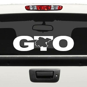 Gto Letters GTO Letters Decal Car Window Laptop Map Vinyl Sticker Estado Guanajuato ...