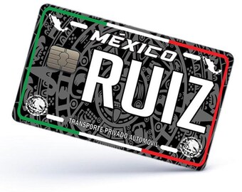 Ruiz Credit Card Skin Cover Vinyl Stickers (4 Pack) -Mexican Decal Mexico Car Plate adhesive Ruiz