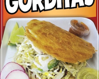 Gorditas Decal Window Sticker Mexican Food Truck Concession Vinyl Restaurant #3