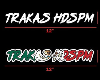Trakas HDTPM Decal Car Window Vinyl Sticker Mexico Trucking Mexican Flag Decal
