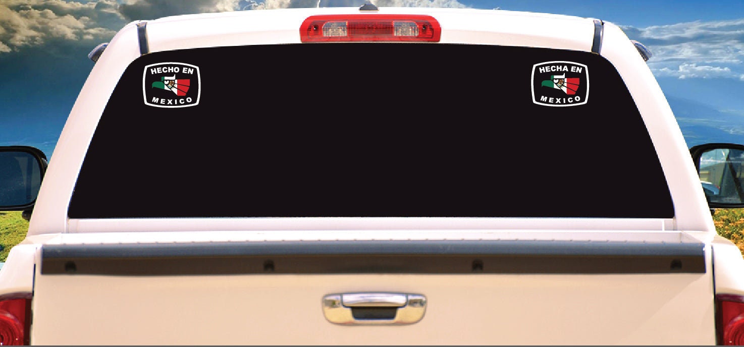 Hecho En Mexico Letters Decal Car Window Laptop Flag Vinyl Sticker ...