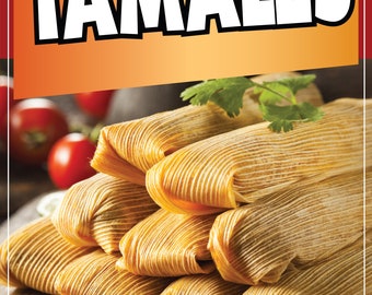 Tamales Decal Window Sticker Mexican Food Truck Concession Vinyl Restaurant Tamal Mexican Food Image Sticker